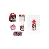 Minnie Mouse Okul Çantası, 6 Parça Set, Kırmızı