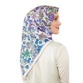 Mint Yeşili Mine Çiçeği Trend Twill Eşarp