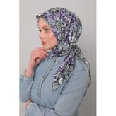 Mint Yeşili Yonca Desen Soft Eşarp