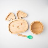 Mirabambino Tavşan Bambu Tabak Seti Sarı