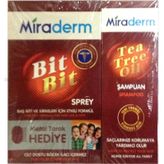 Miraderm Bit Spreyi 100 ML + Şamuan 150 ML + Tarak