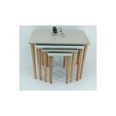 MİRZABEYOĞLU COTON BEJ& GRİ MDF LAM ZİGON SEHPA