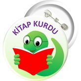 Misal Çocuk Rozet 07 - Kitap Kurdu (10 Adet)