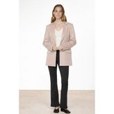 Mısırlı Camel Triko Kadın Blazer Ceket - 44