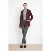 Mısırlı Mürdüm Triko Kadın Blazer Ceket - 44