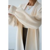 Miss Beyoğlu Kadın Oversize Uzun Triko Hırka – Pembe, Taş, Bej , Siyah , Kahve , Sarı , Bebe Mavi-Standart Beden