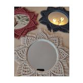Misscat Mimoza Makrome 3 Lü Set Ayna/kiremit-gri-ekru