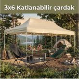 Missidea 3×6 Makaslı Katlanır Çardak Krem
