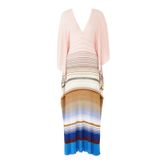 Missoni Çizgili Maxi Elbise - Çok Renkli
