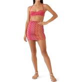 Missoni Zigzag Desenli Mini Etek - Açık Pembe - 36