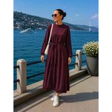 Misswhence Cupra İpek Elbise 39800 Bordo