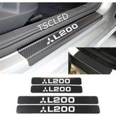Mitsubishi L200 Karbon Kapı Eşiği Koruma Sticker (4lu Set)