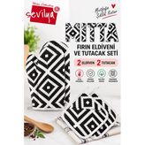 Mitta Fırın Eldiveni Ve Tutacak Seti (2 Eldiven, 2 Tutacak)