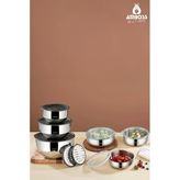 Mıxkeep Pro 15 Parça Paslanmaz Çelik Karıştırma Kabı & Saklama Kabı