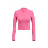 Mixray 4177 Kadın Kısa Body Bluz Pembe