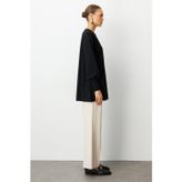 Mizalle Balon Kollu Rayon Siyah Tunik