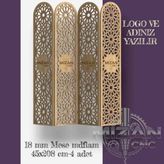 Mizan Mzn Ahşap Seperatör, Paravan, Panel - 208cm*45cm*18mm - Meşe