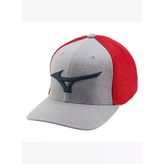 Mizuno Fitted Meshback Cap Unisex Şapka Gri / Kırmızı