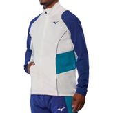 Mizuno Frontier Shadow Jacket Erkek Yağmurluk Beyaz / Mavi