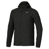 Mizuno Tech Light Hooded Jacket Erkek Yağmurluk Siyah