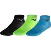 Mizuno Training Mid 3P Unisex Çorap Siyah/Yeşil/Mavi