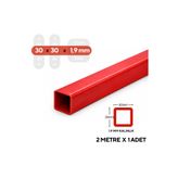 mm demir market 30x30x1,9 mm Boyalı Kutu Profil 2 Metre 1 Adet – Masa Ayağı Raf Mobilya Kaynak ve Konstrüksiyon Demiri
