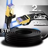 Mn6 M109f Cat7 Ethernet Kablosu 2 Metre 5G Modem Uyumlu Bakır İletken Stp 10 Gbps Altın Kaplama Rj45