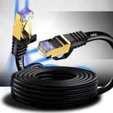 MN6 M109F Cat7 Ethernet Kablosu 20 Metre, Bakır İletken, STP, 10 Gbps, Altın Kaplama RJ45, 5G Modem ve Router Uyumlu