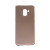 MobaxAksesuar Samsung Galaxy A8 Plus 2018 Kılıf Soft Mat Premier Case - Gold