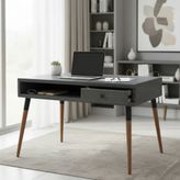 Mobenta Neo Desk | Masif Çalışma Masası, 1 Çekmece ve 1 Laptop Bölmesi - 120 cm, AN
