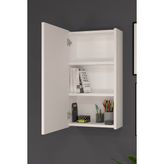 Mobilique Ayza Çok Amaçlı Dolap Beyaz Suntalam Malzeme ile Modern Tasarım 72x38x18 cm