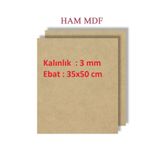 mobilreyon - 4 Adet Duralit Ham Mdf 3 mm Kalınlık, 35x50 cm (Resim Kağıdı Ölçüsü)