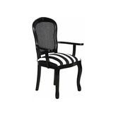 Mobilya Baba Hasır Black Zebra Kollu Sandalye