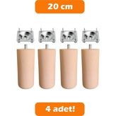 Mobilya Koltuk Kanepe Baza Ayağı - 20 cm