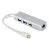 Mobitell Type-c To 3x Usb Hub Ve Gigabit Ethernet Adaptör