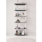 Mobitopya Çevir Kur 65 Cm Antrasit Kitaplık Bd 65*177*29 Cm