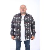 Moc Grande 22212 Siyah MC Three Rug Print Oduncu Erkek Gömlek
