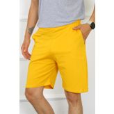 Moda Çizgi 27484 Sarı Pamuk Erkek Şort