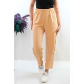 Moda Çizgi Aerobin Pantolon camel