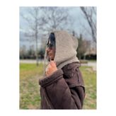 MODA DÜĞMELİ BAĞCIKLI TRİKO BALAKLAVA