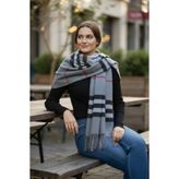 MODA EKOSE ÇİZGİLİ ŞAL