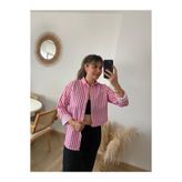 MODA Kadın Oversize Basic Uzun Gömlek