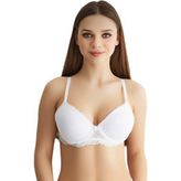 Moda Lady Dolgulu Dantelli Sütyen - 75B - Ekru