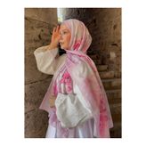MODA Mineleşarp pembe çiçekli soft şal