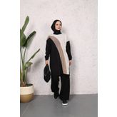 MODA Simli Triko Tunik Pantolon Takım