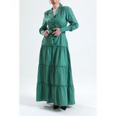 Moda Tekcan Boydan Elbise - Yeşil - 42