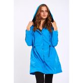 Moda Tuğram Micro Beyaz Midi Yağmurluk & Rüzgarlık