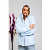 MODA VUSLAT Kadın Bebe Mavisi Polar Hırka