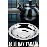 Modacar 18 Li Metal Çay Tabağı Veneta Design Seti