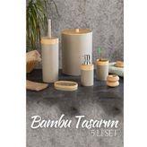 Modacar 5 li Banyo Seti Bambu Design LATTE 718979